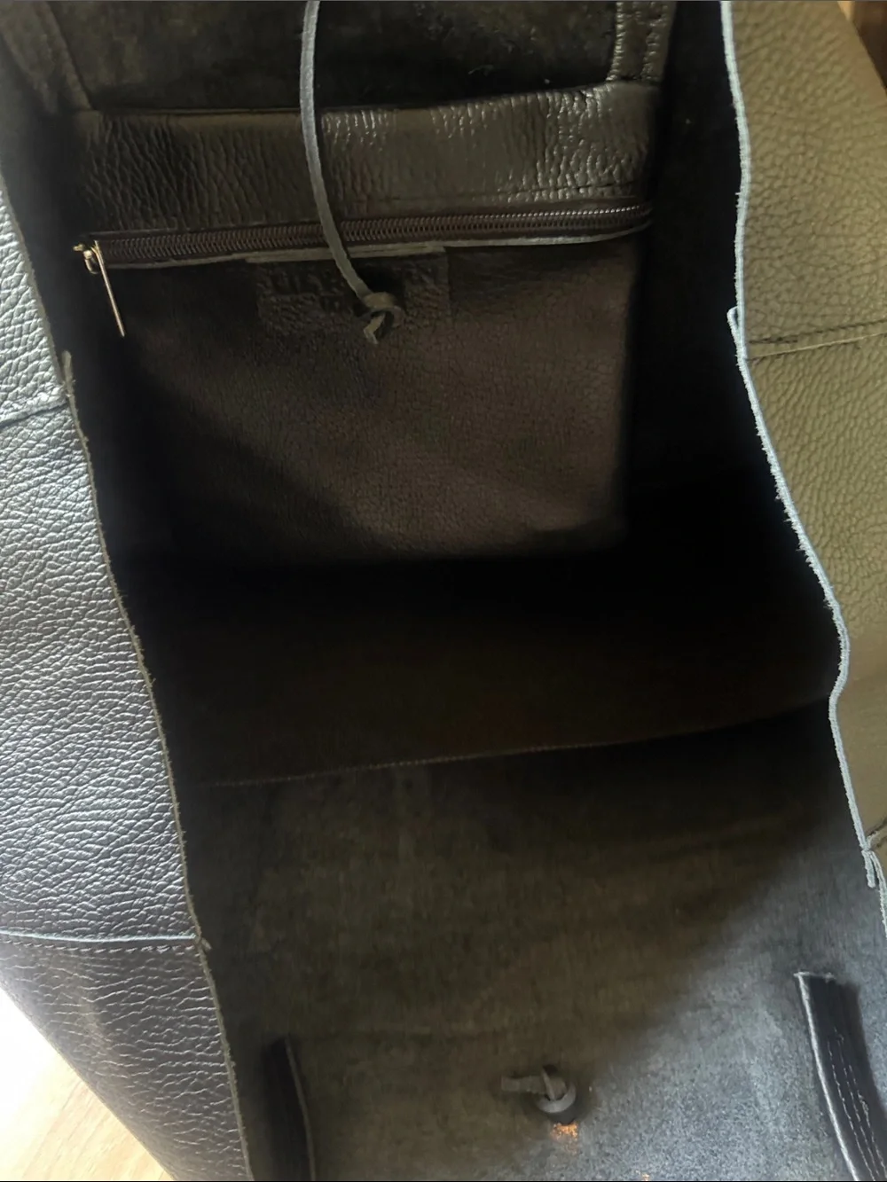 Egerton Italian Leather Shopper - Black  - ACT III